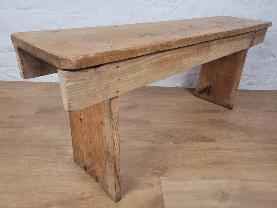 Victorian Side Table Bench Kitchen Pine Farmhouse Antique Delivery Available