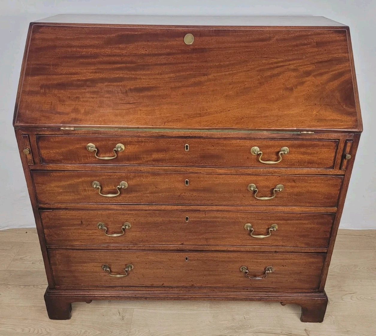 George III Writing Bureau Desk Inlaid 18thC Antique English Delivery Available