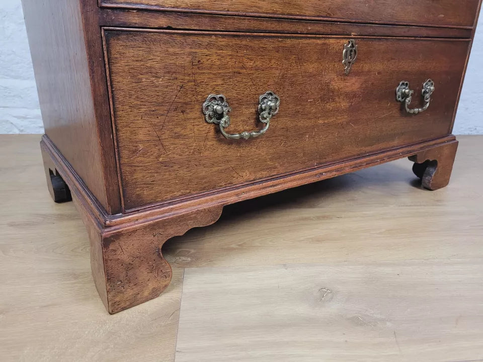 Vintage Writing Bureau Desk Hidden Storage Brass Handles Delivery Available