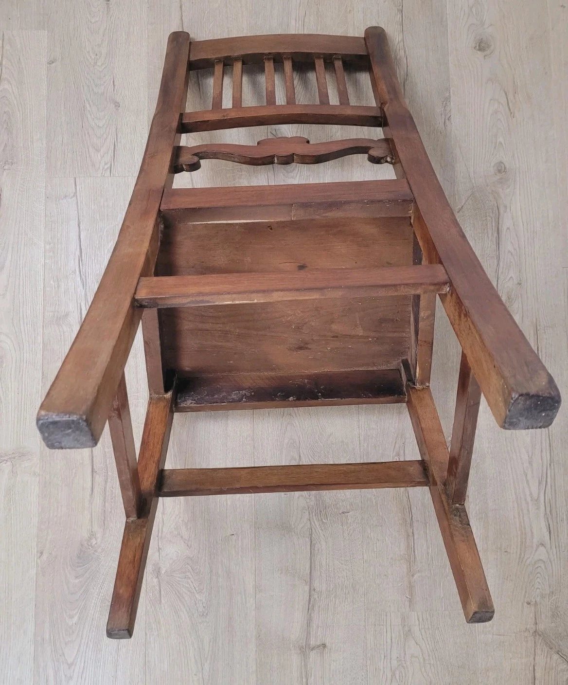 Oak Vintage Kitchen Chair Mid-20th Century 1950's Slat Back Postage Available