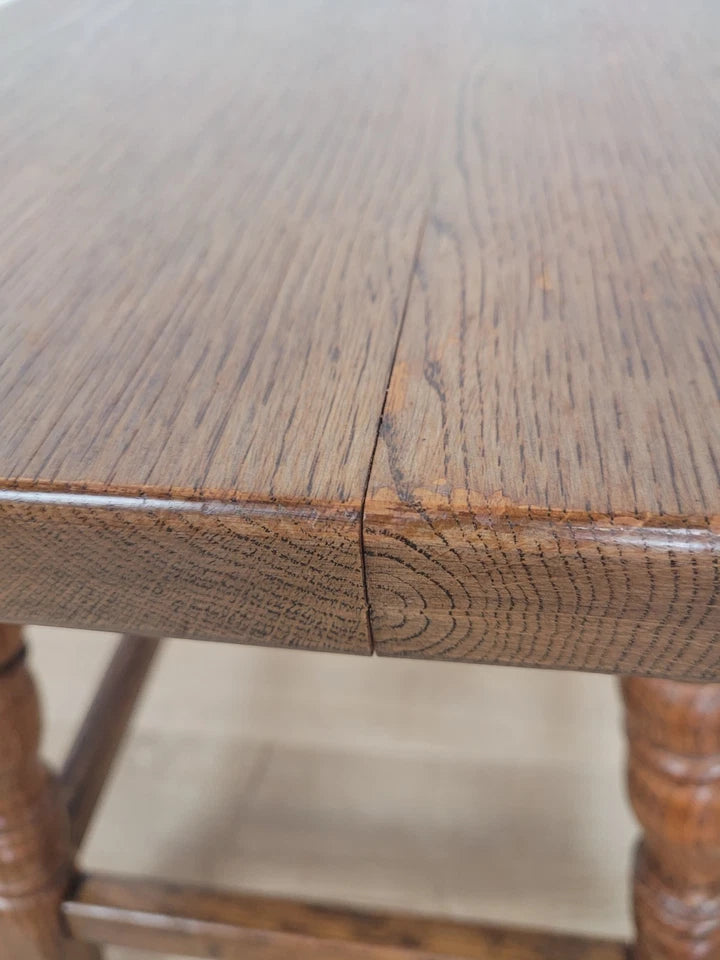 Oak Occasional Side Table Vintage Rectangular Country Postage Available