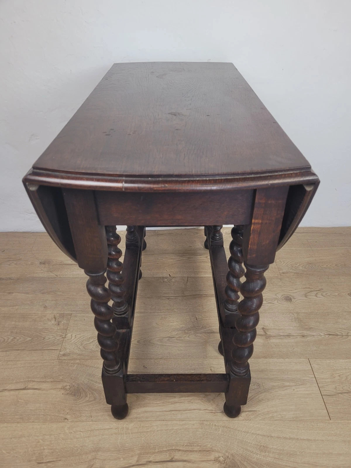 Vintage Drop Leaf Table Gateleg Barley Twist Oak 1930's Delivery Available