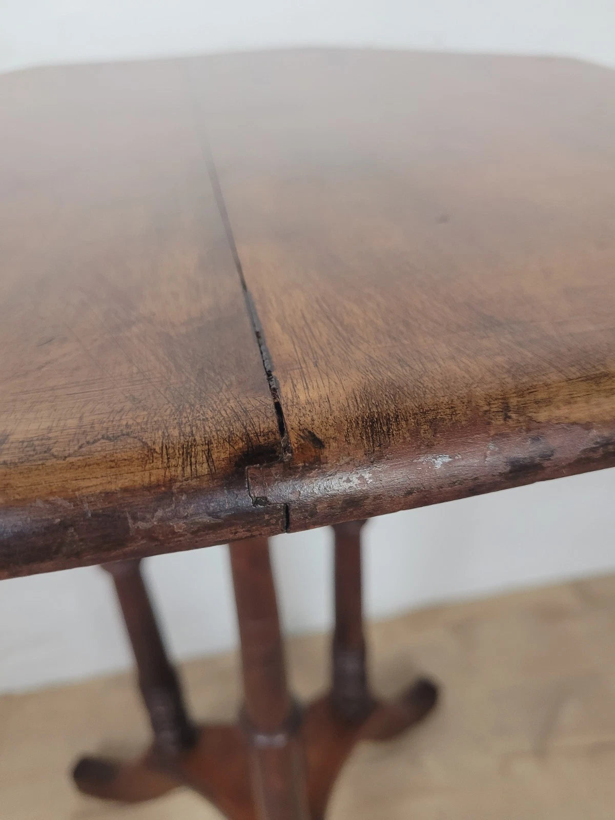 Victorian Octagonal Occasional Table Tripod English Mahogany Postage Available