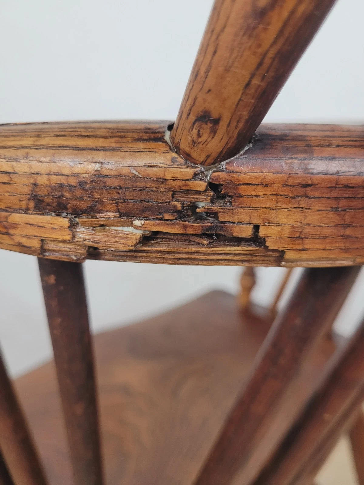 Windsor Armchair Low Back Ash & Elm Country 19thC Farmhouse Postage Available