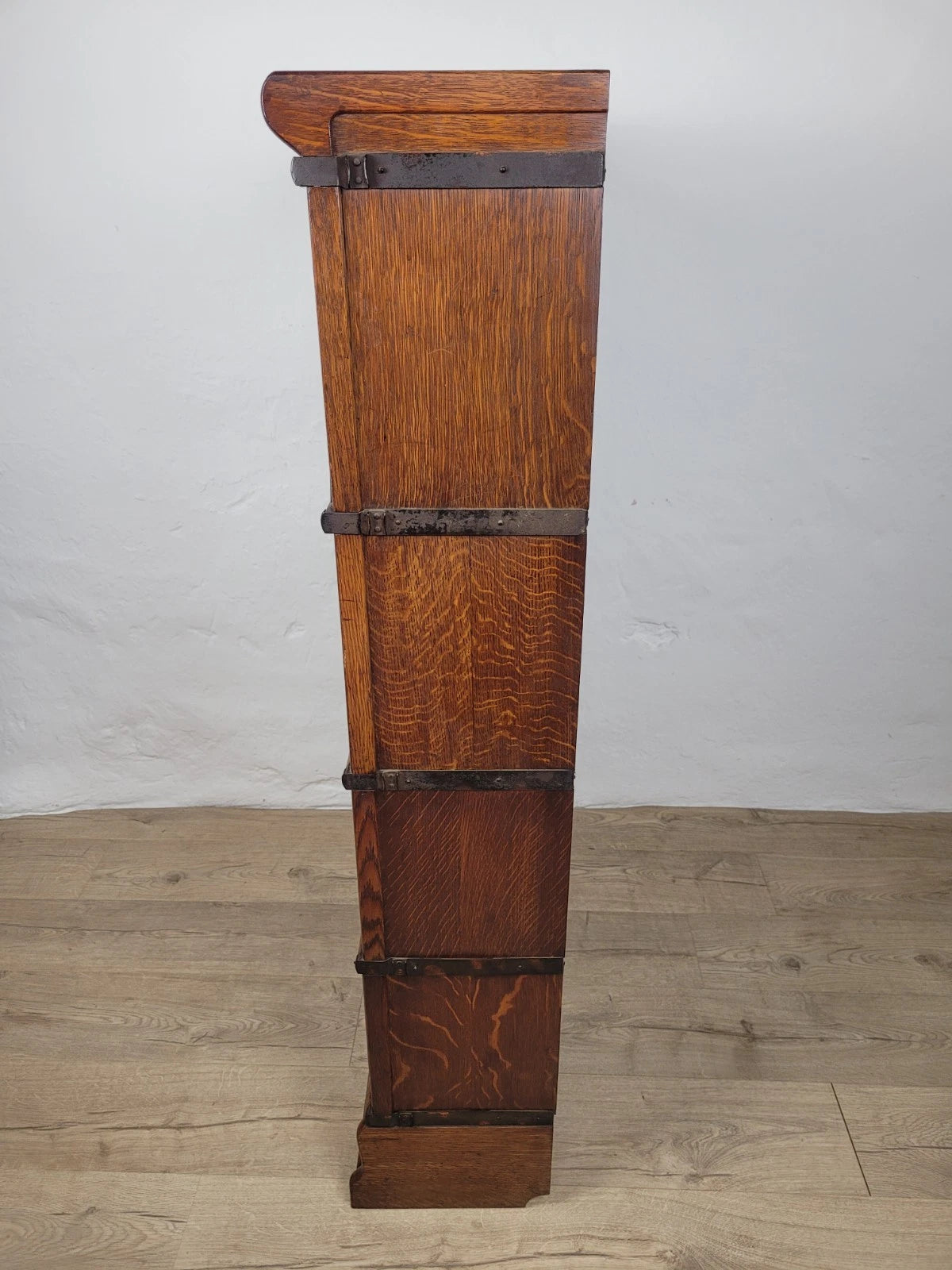 Globe Wernicke Bookcase Stackable Glass Doors Oak Antique Delivery Available