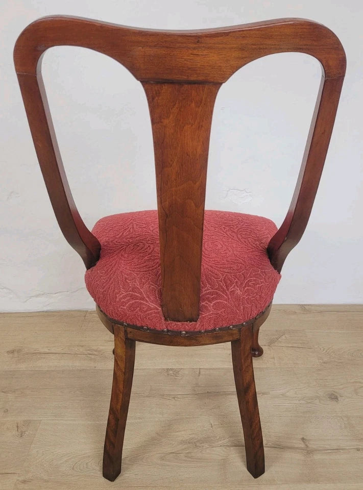 Vintage Dining Chairs Set Of 4 1950s Queen Anne Legs High Back Postage Available