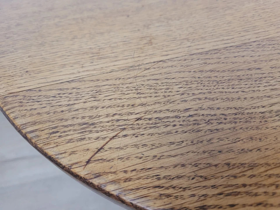 Oak Occasional Table Circular Country Rustic Vintage C1930 Postage Available