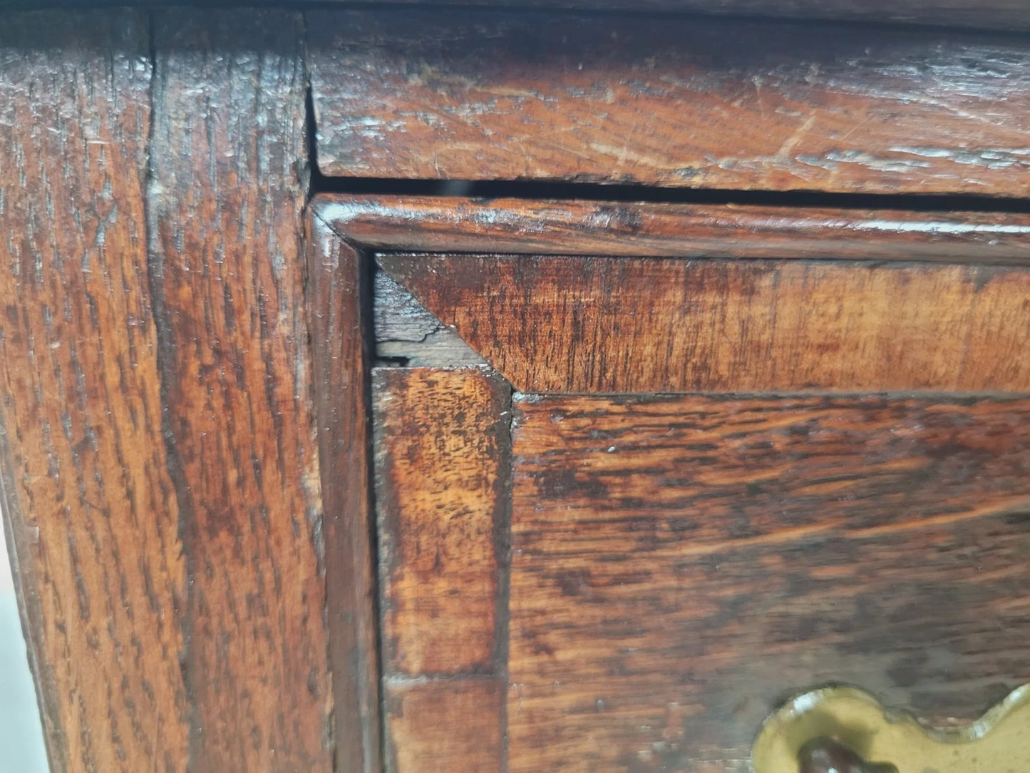 Georgian Side Table Lowboy Desk English Oak 18thC Antique Delivery Available