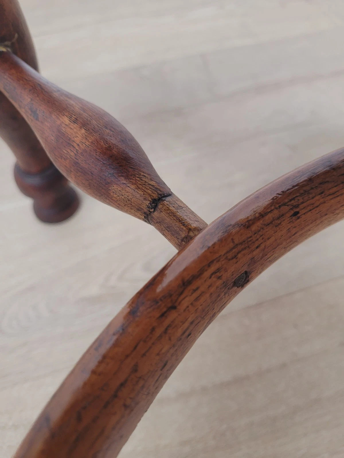 Victorian Windsor Armchair HoopBack Crinoline Stretcher 19thC Delivery Available