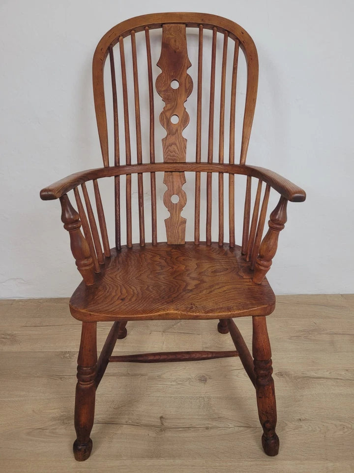 Windsor Armchair Victorian Yorkshire Ash & Elm HighBack 19thC Delivery Available
