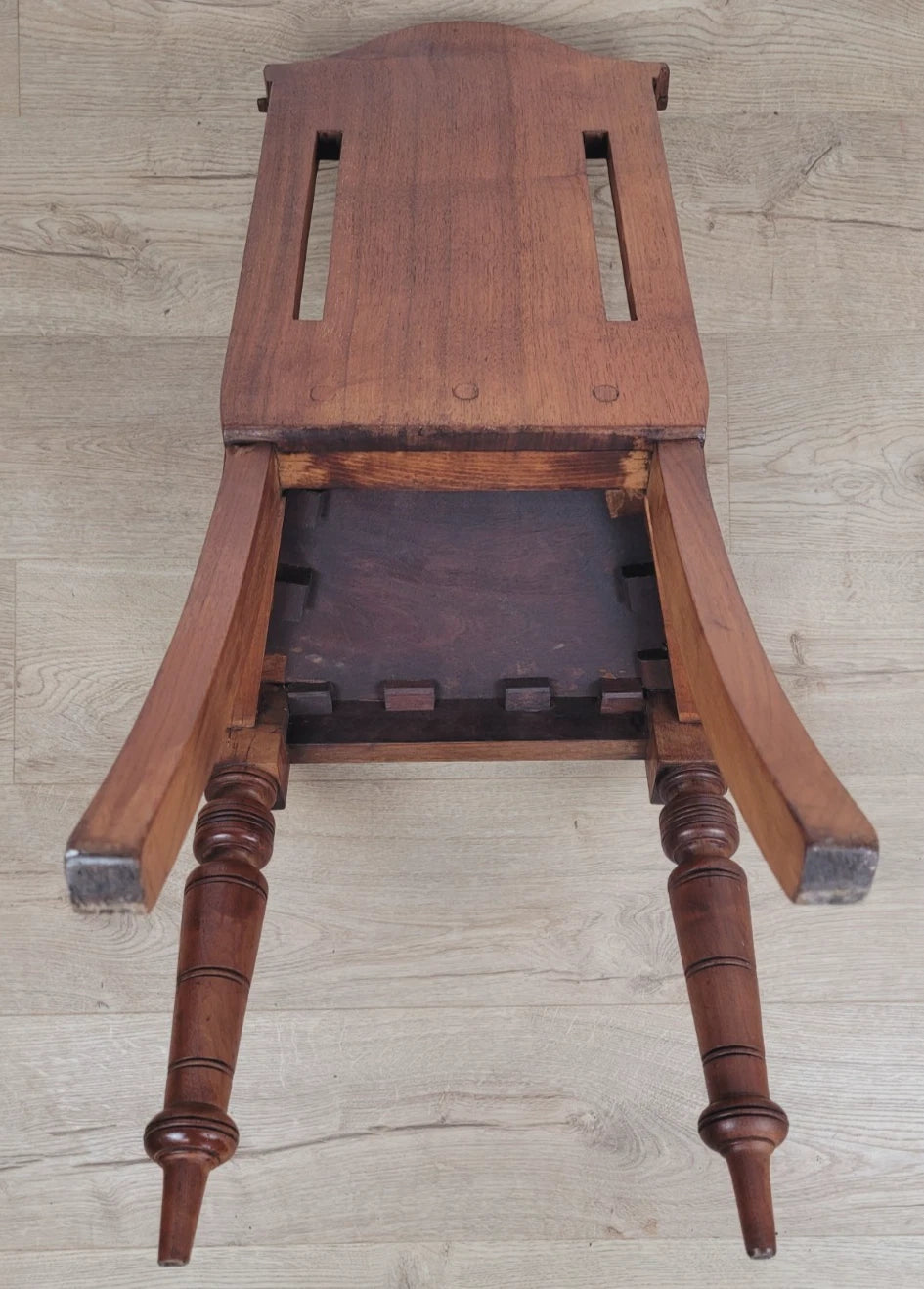 Victorian Hall Chair Chapel Carved 19thC Antique English Postage Available