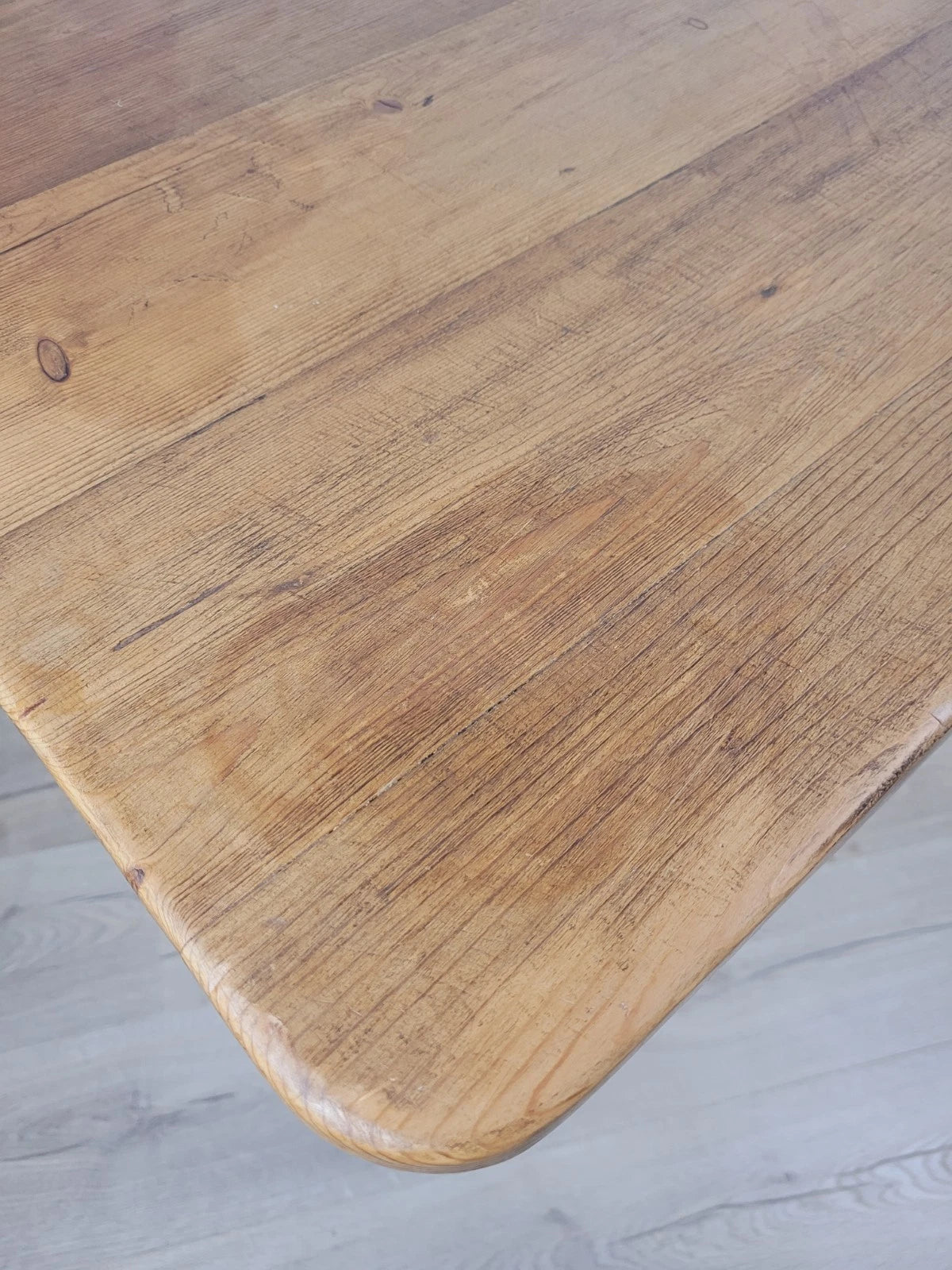 Victorian Kitchen Table Pine Porcelain Farmhouse Rustic 19thC Delivery Available
