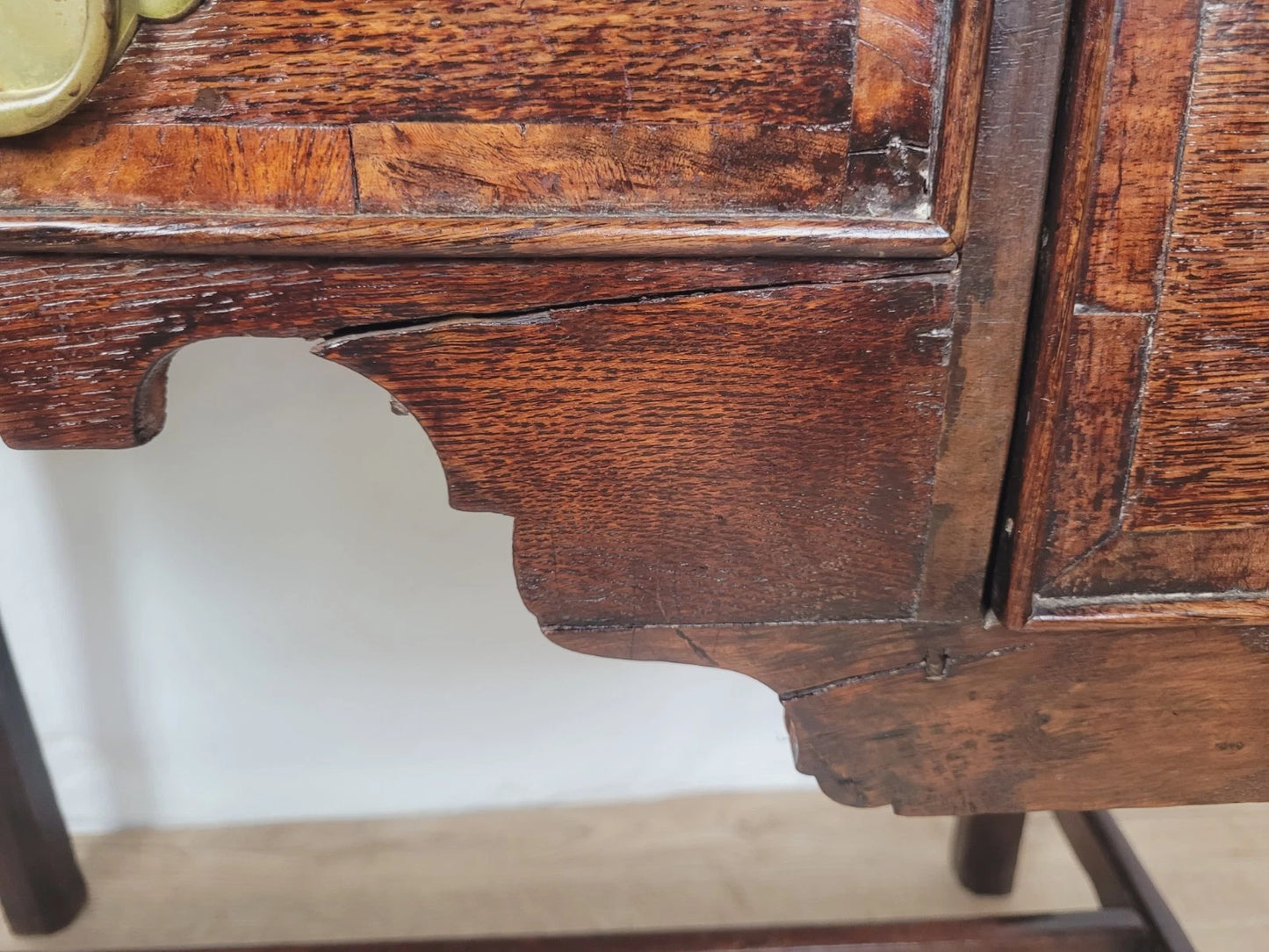 Georgian Side Table Lowboy Desk English Oak 18thC Antique Delivery Available