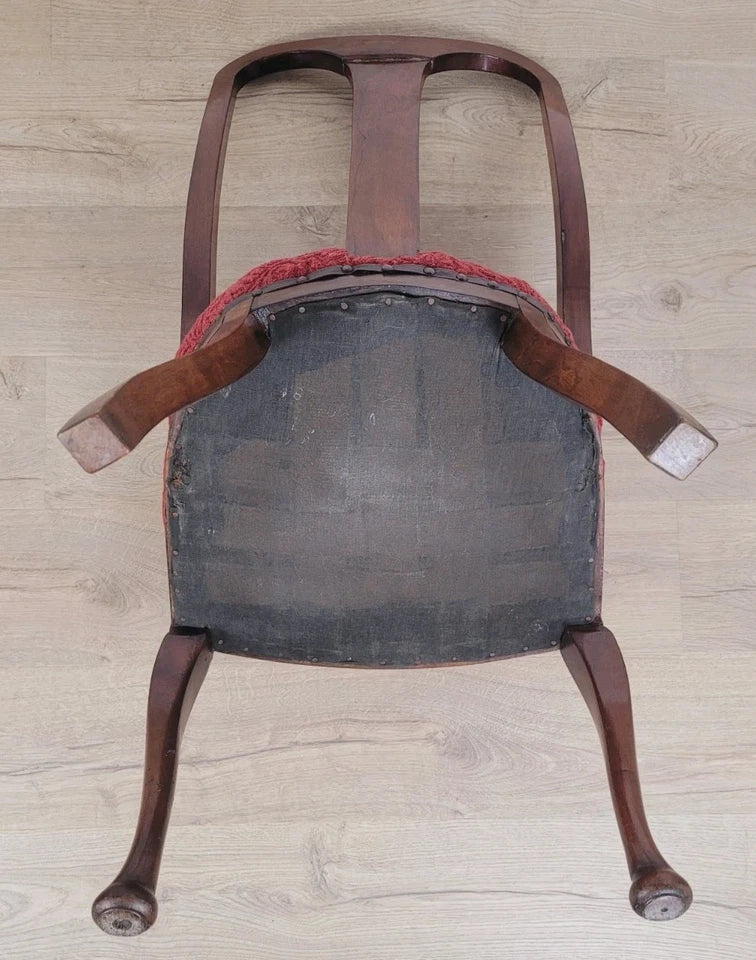 Vintage Dining Chairs Set Of 4 1950s Queen Anne Legs High Back Postage Available