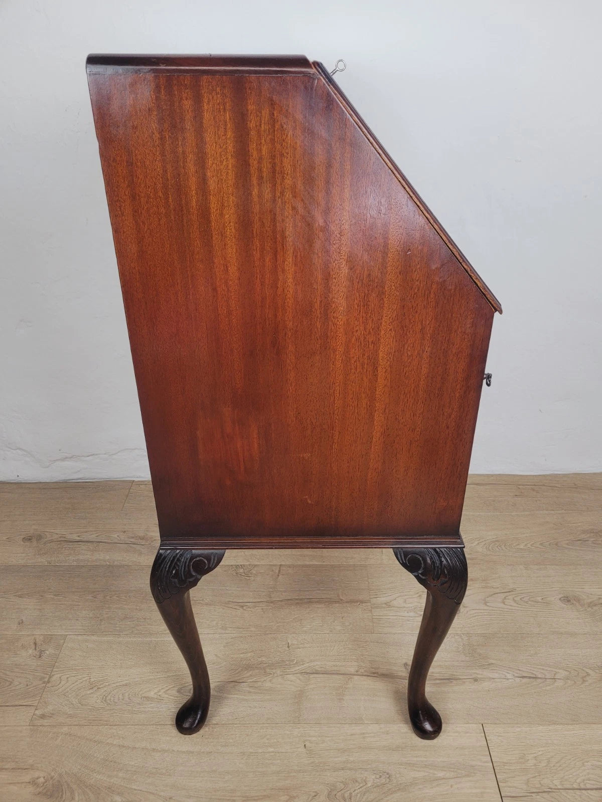Vintage Writing Desk Bureau Ladies Queen Anne 1940 Lock & Key Delivery Available