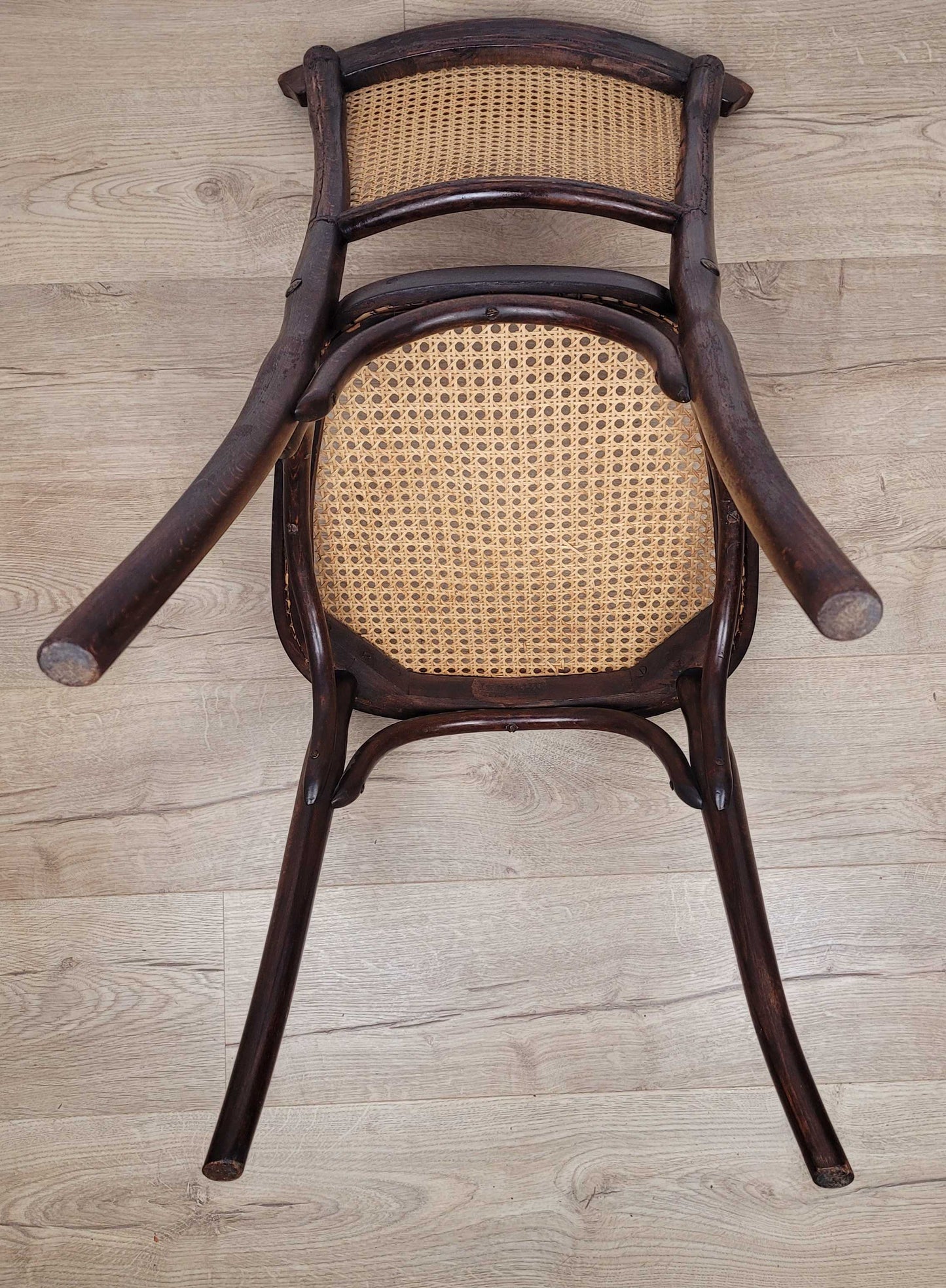 J&J Kohn Bentwood Chair Bistro Cane 20th Century Original ostage Available