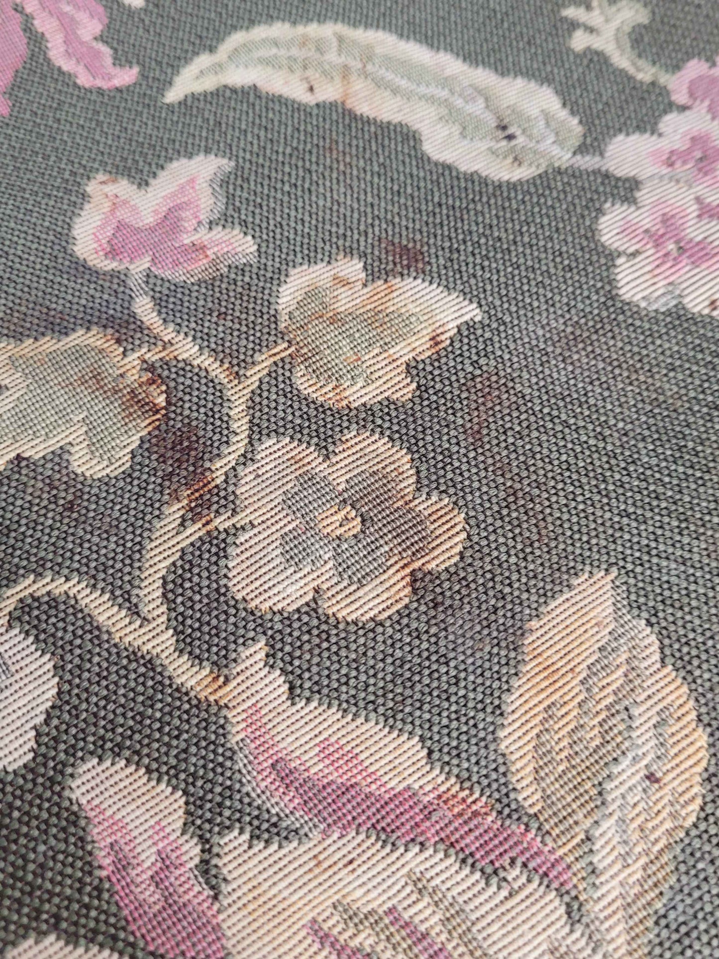 Edwardian Armchair Inlaid Floral Upholstery English 1900s Postage Available