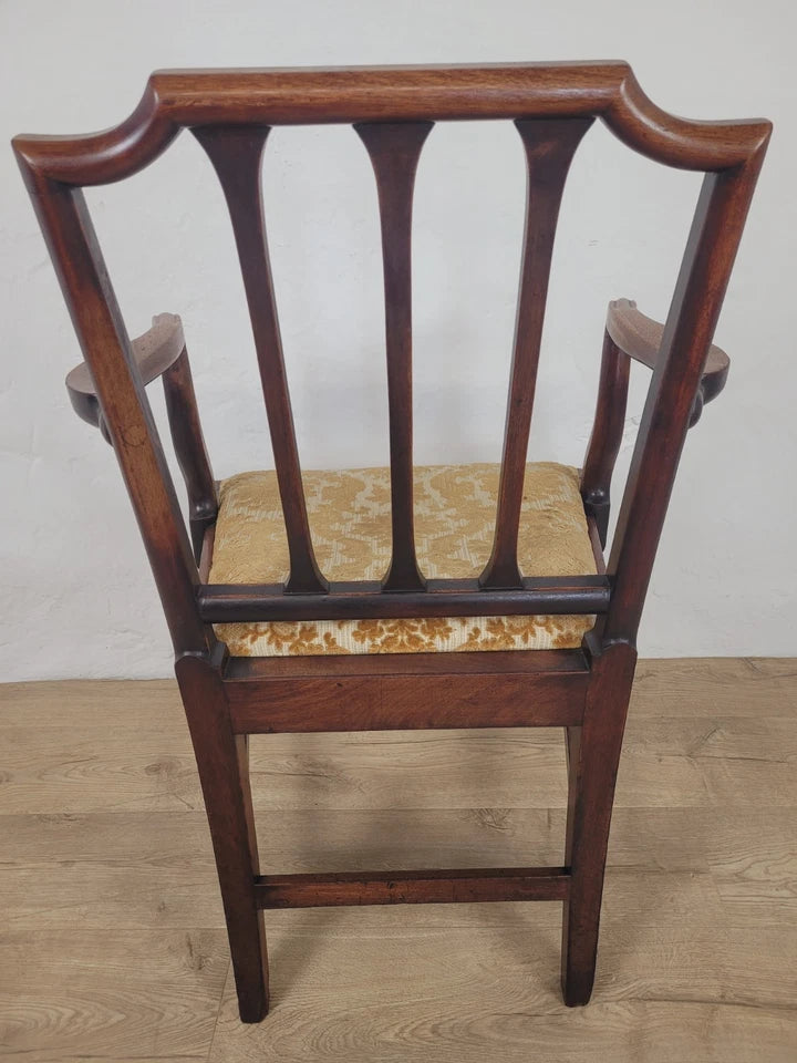 Victorian Dining Chairs Set 4 Carved Floral Upholstery 19thC Postage Available