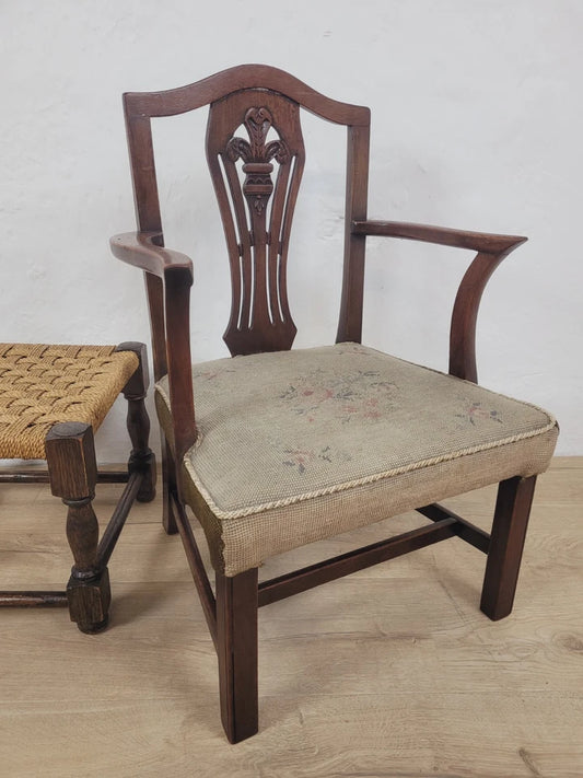 Child's Chair George III Hepplewhite Style Bedroom Carved Postage Available