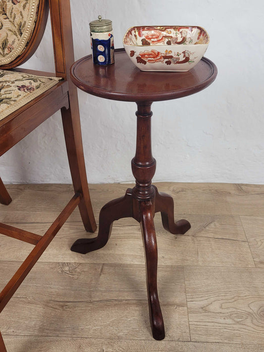 Vintage Tripod Wine Table Mahogany Mid 20th Century English Postage Available