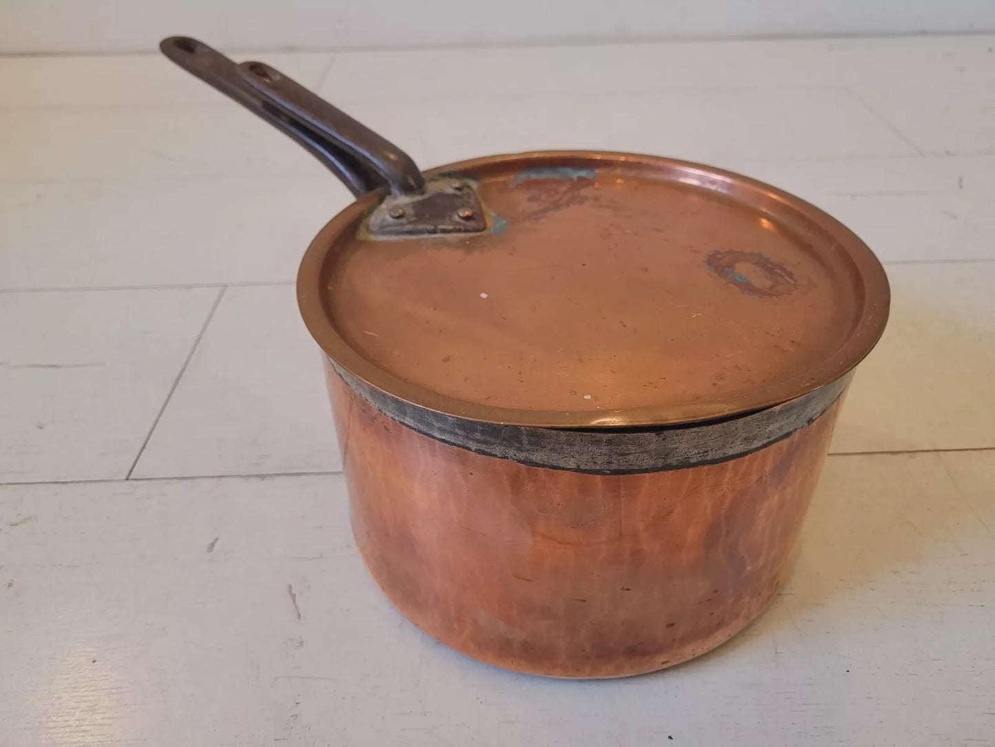 Copper Saucepan Benham & Sons Country Kitchenware Antique Postage Available