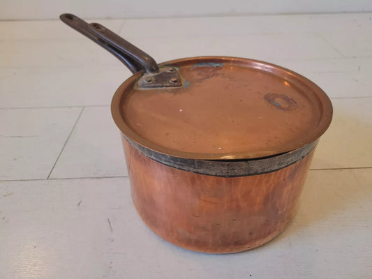 Copper Saucepan Benham & Sons Country Kitchenware Antique Postage Available