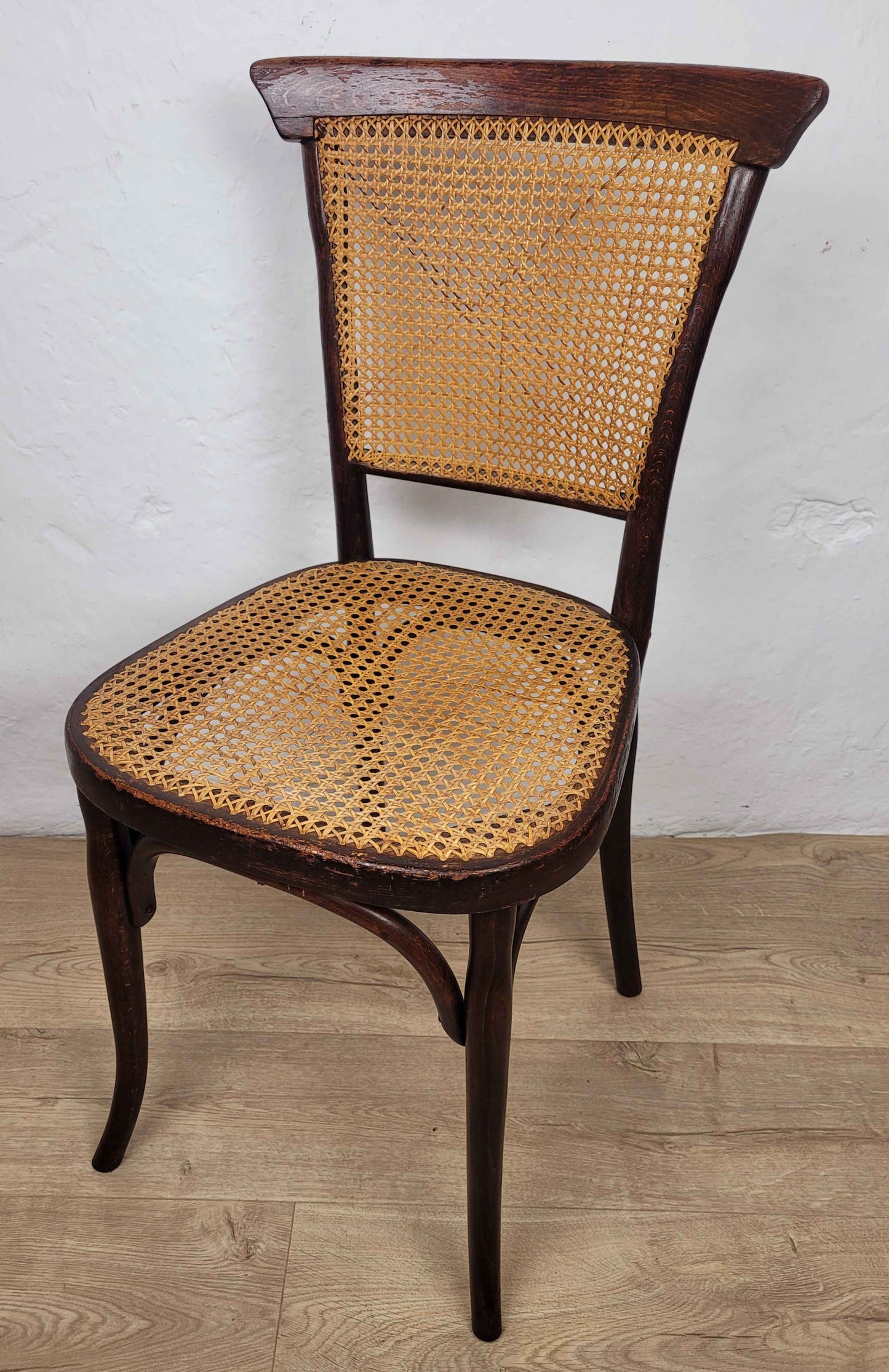 J&J Kohn Bentwood Chair Bistro Cane 20th Century Original ostage Available
