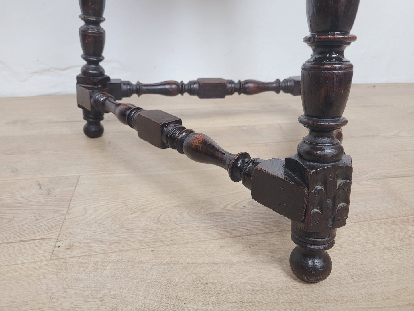 Victorian Circular Occasional Table Carved Oak 1900s Antique Postage Available
