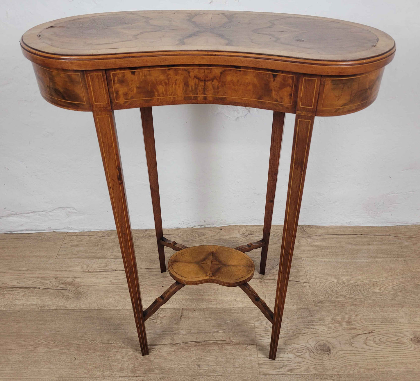 Victorian Kidney Side Table Walnut 19th Century Antique Postage Available