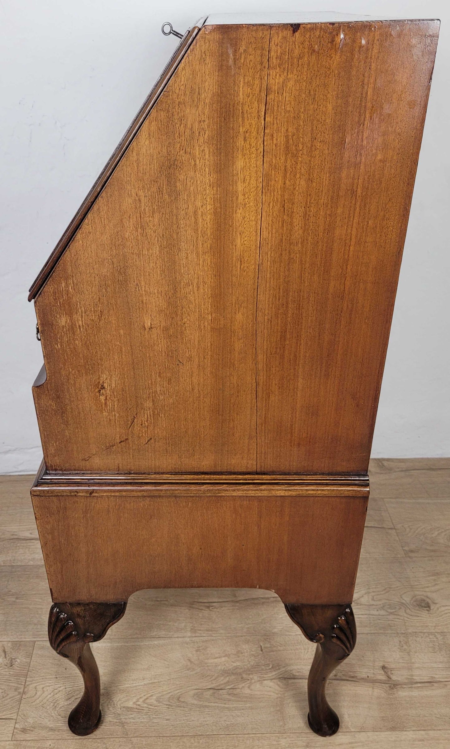 Ladies Writing Bureau Desk 1950s Lock & Key Drop Handles Delivery Available