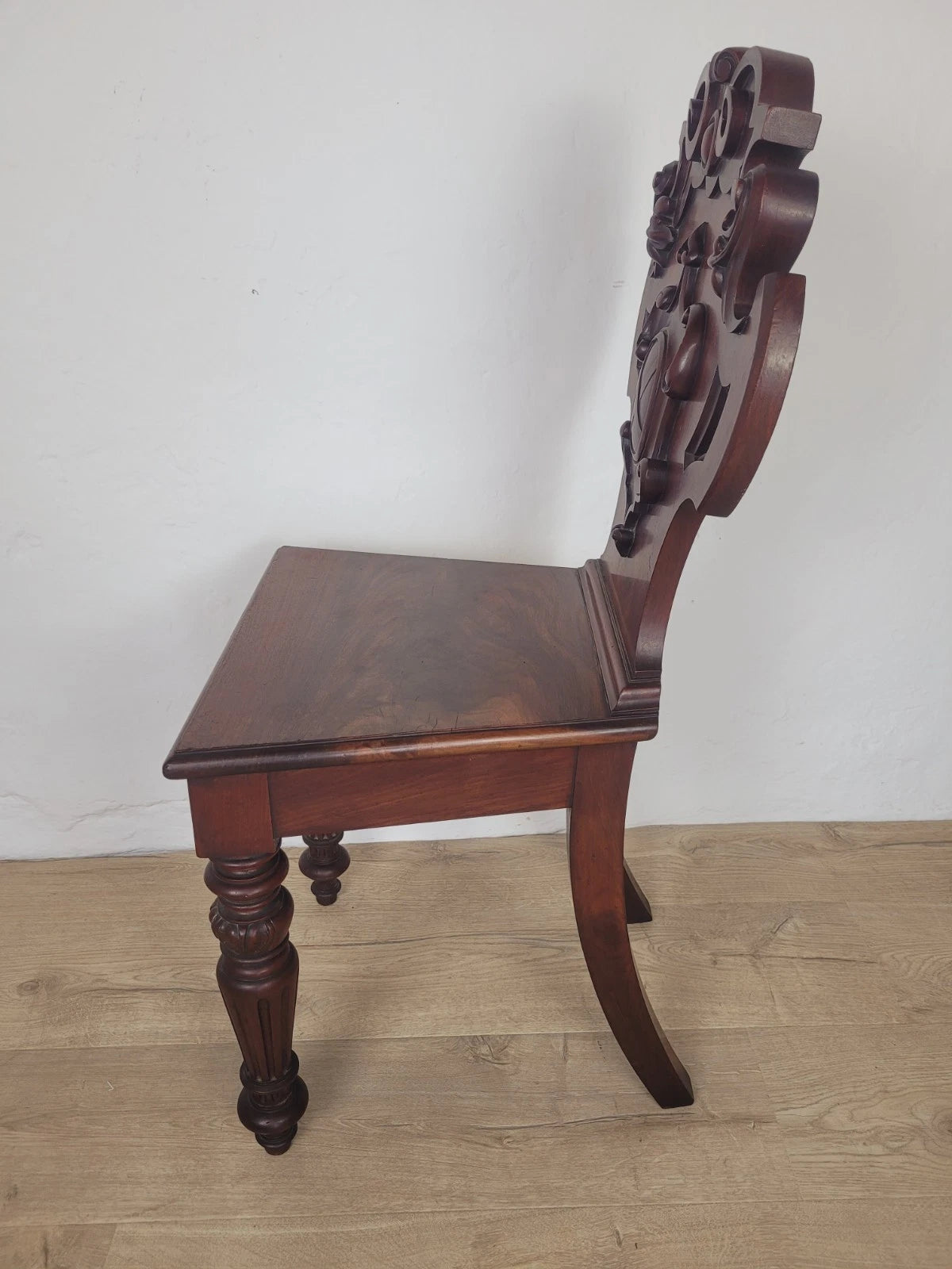 Victorian Hall Chair 19th Century Carved Mahogany Postage Available