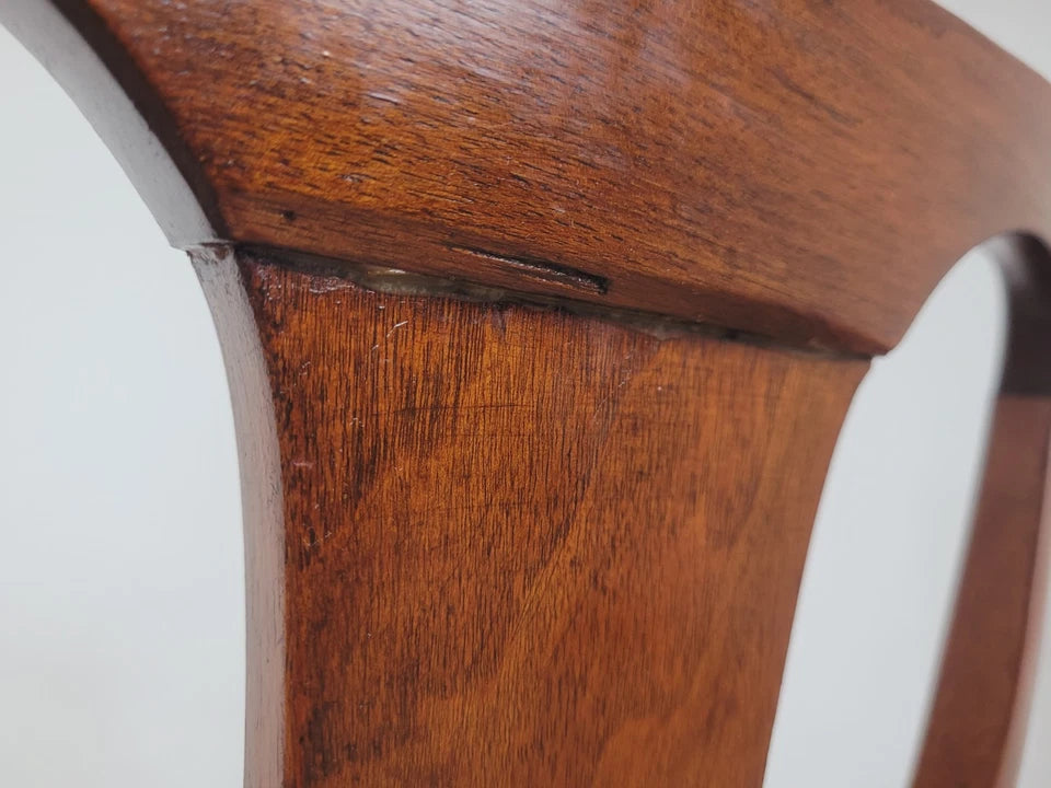 Vintage Dining Chairs Set Of 4 1950s Queen Anne Legs High Back Postage Available