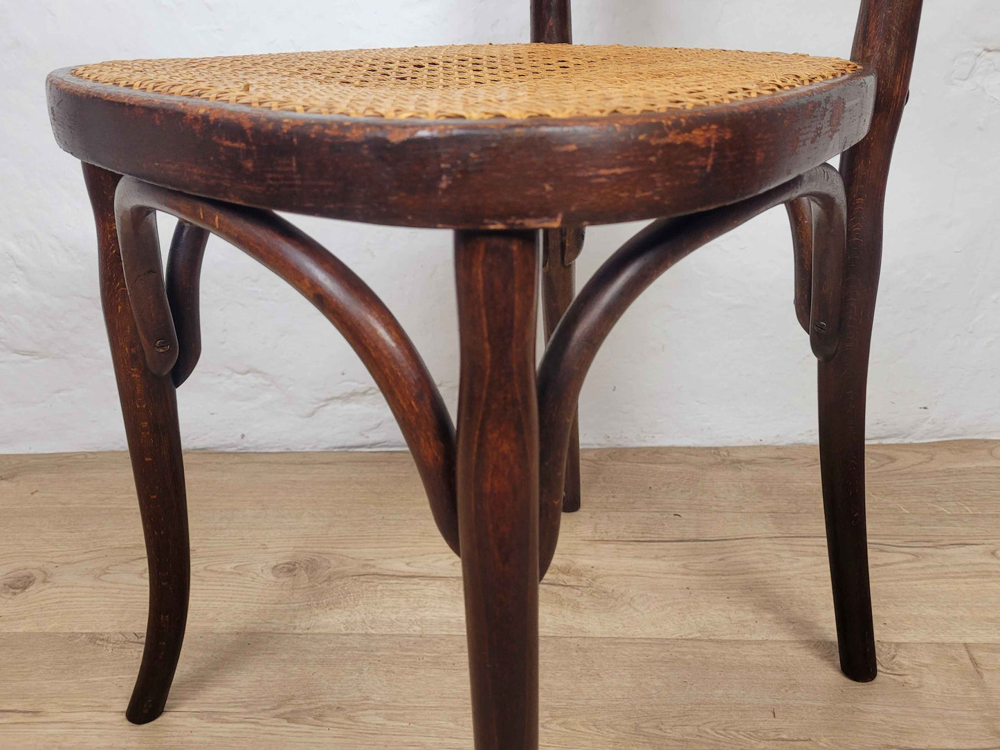 J&J Kohn Bentwood Chair Bistro Cane 20th Century Original ostage Available
