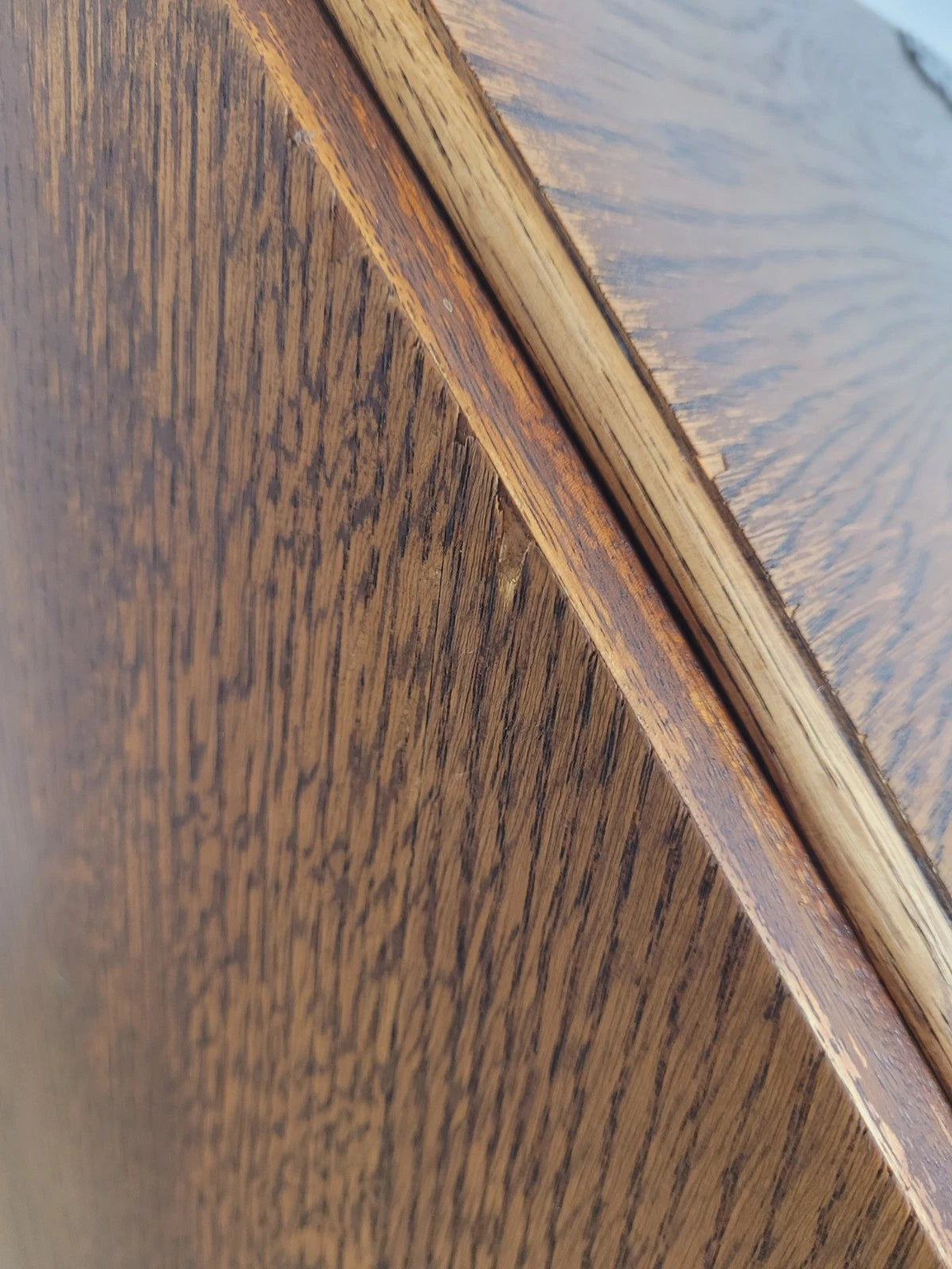 Oak Writing Bureau Desk Vintage Leather Mid Century Carved Delivery Available
