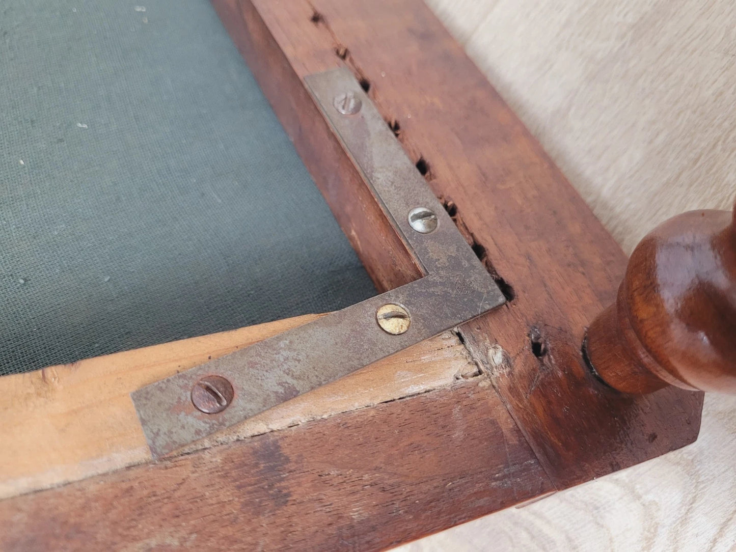 Edwardian Bedroom Chair Spindle Back Floral Upholstery Antique Postage Available