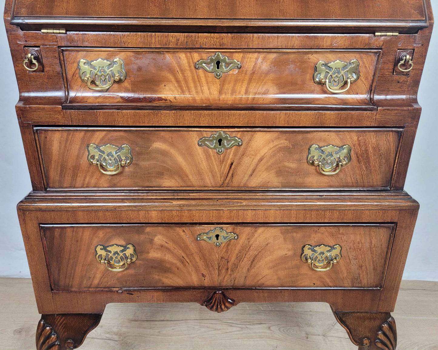 Ladies Writing Bureau Desk 1950s Lock & Key Drop Handles Delivery Available