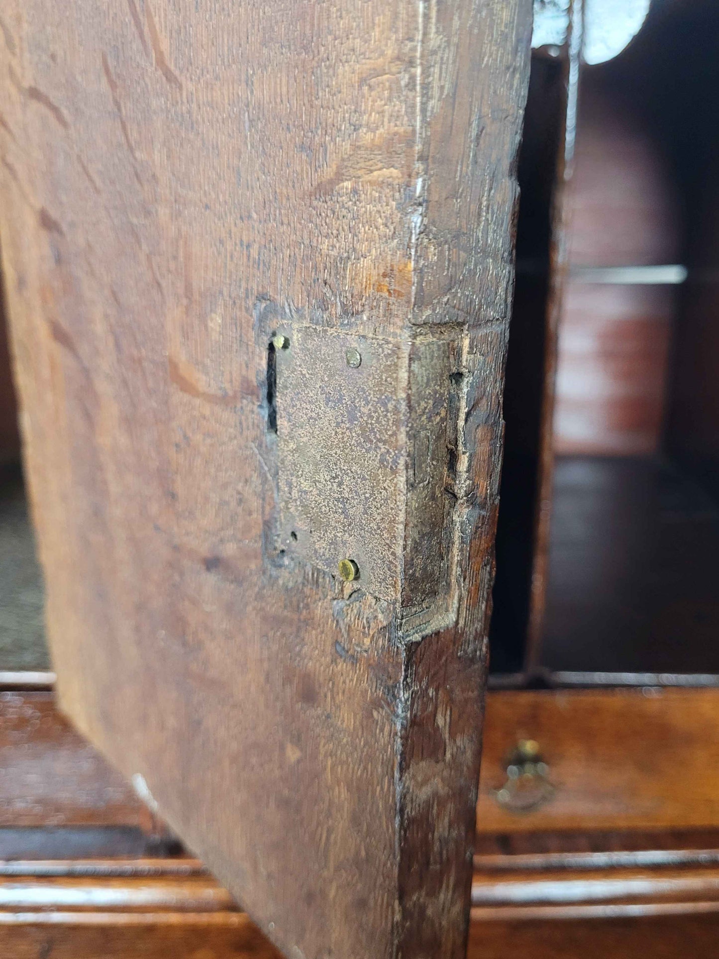 Victorian Writing Bureau Desk 19thC Oak Drop Handles Antique Delivery Available