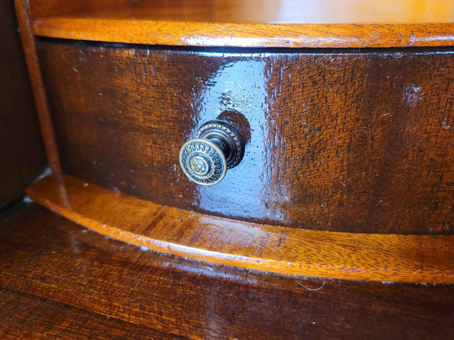 Ladies Writing Bureau Desk 1950s Lock & Key Drop Handles Delivery Available