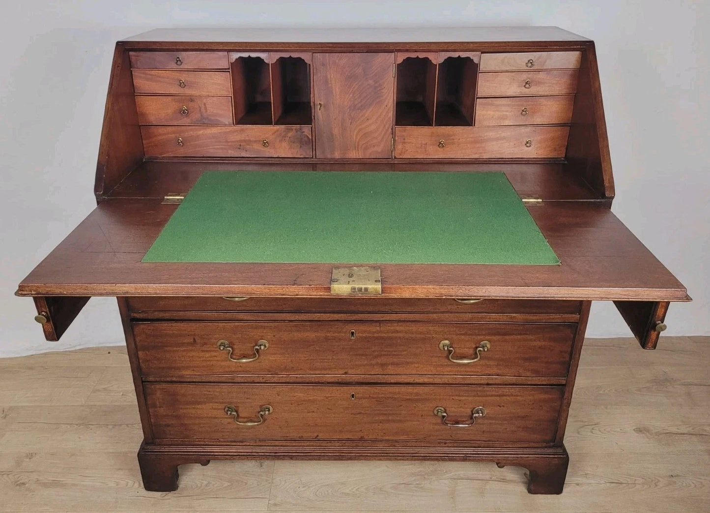 George III Writing Bureau Desk Inlaid 18thC Antique English Delivery Available