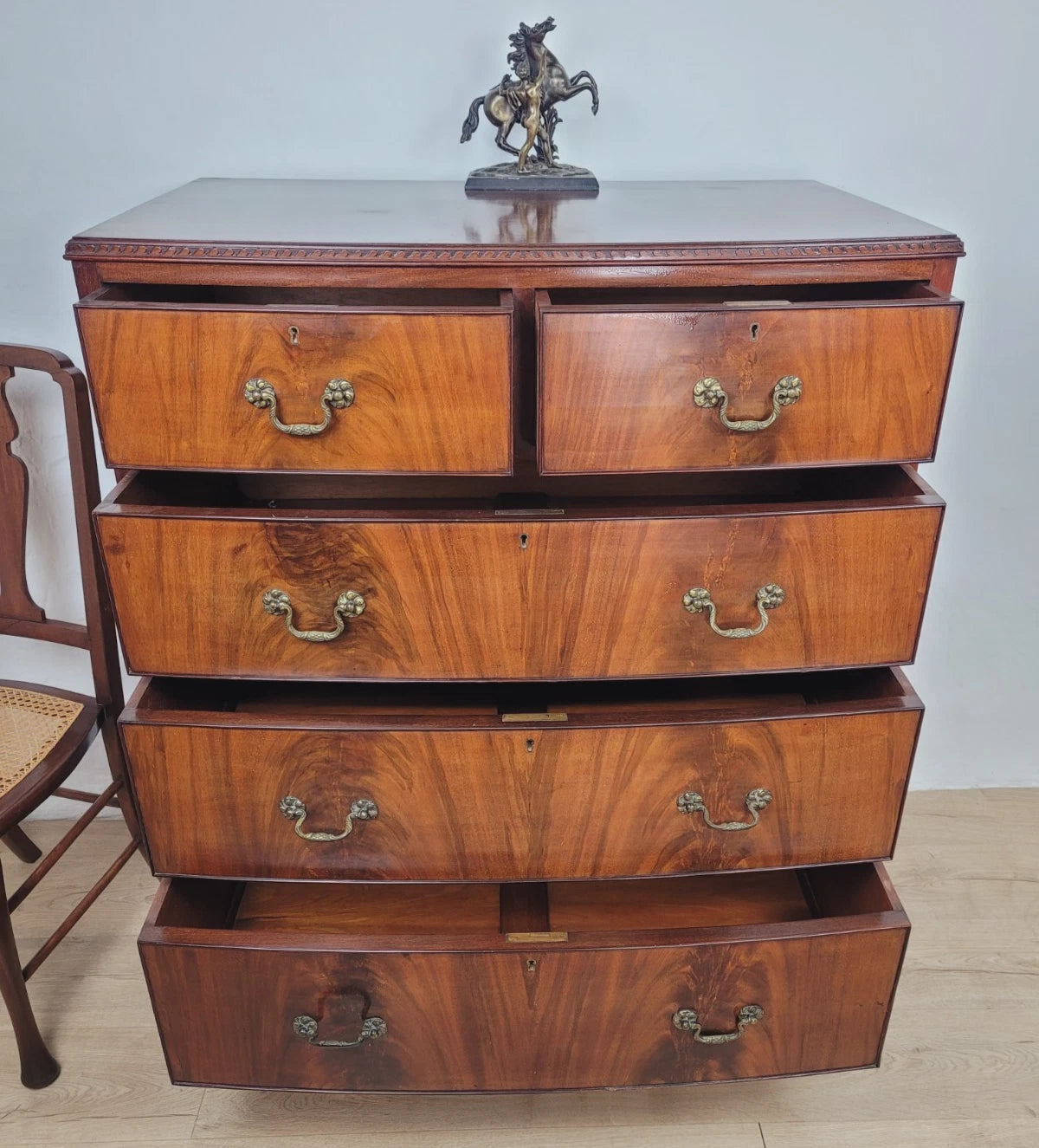 Vintage Chest of Drawers Mid 20th Century English Mahogany Delivery Available