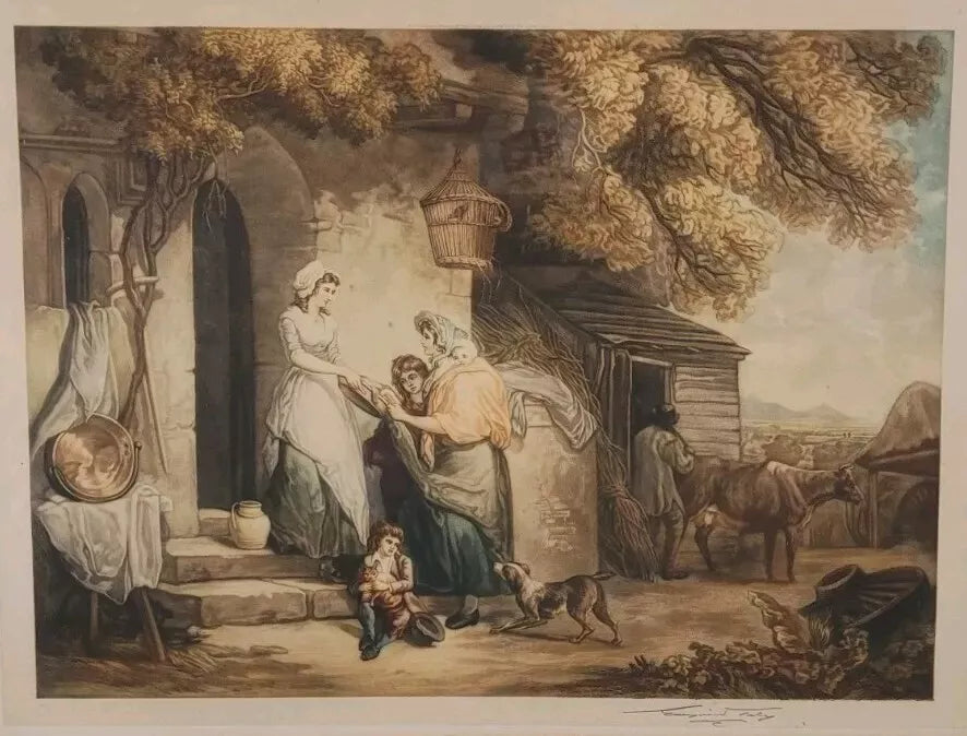 'Rustic Benevolence' Picture Country Print By Francis Wheatley Postage Available