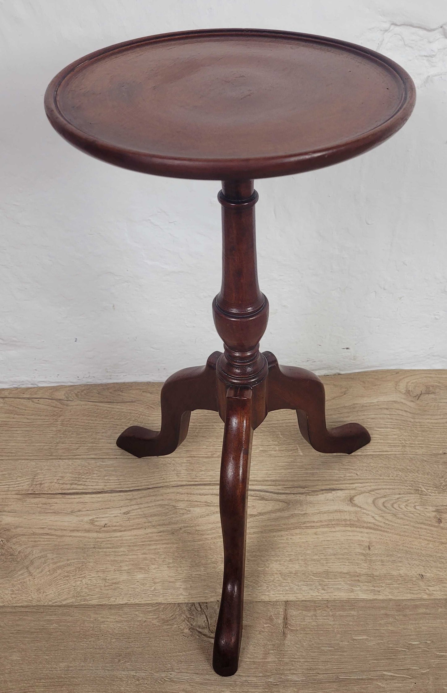 Vintage Tripod Wine Table Mahogany Mid 20th Century English Postage Available