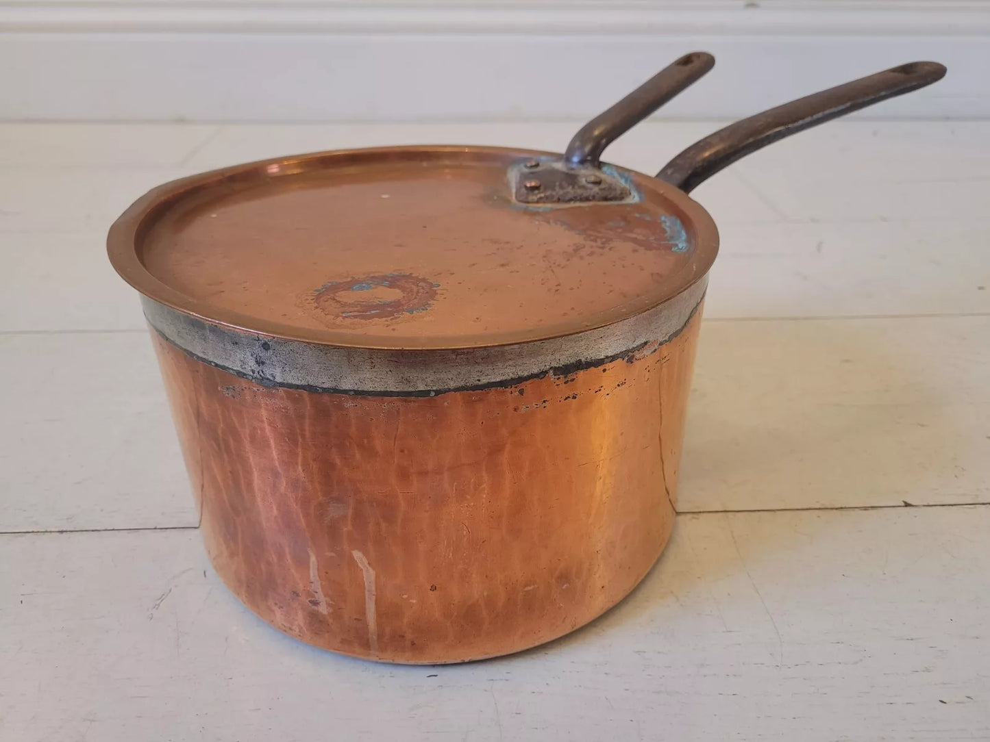 Copper Saucepan Benham & Sons Country Kitchenware Antique Postage Available