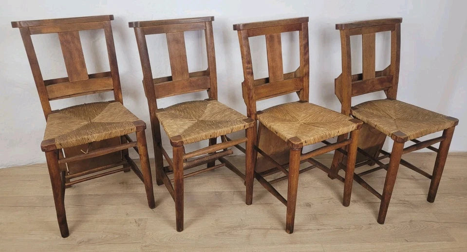 Church Chapel Chairs 4 Kitchen Kneeler Bible Box Ash & Elm Postage Available