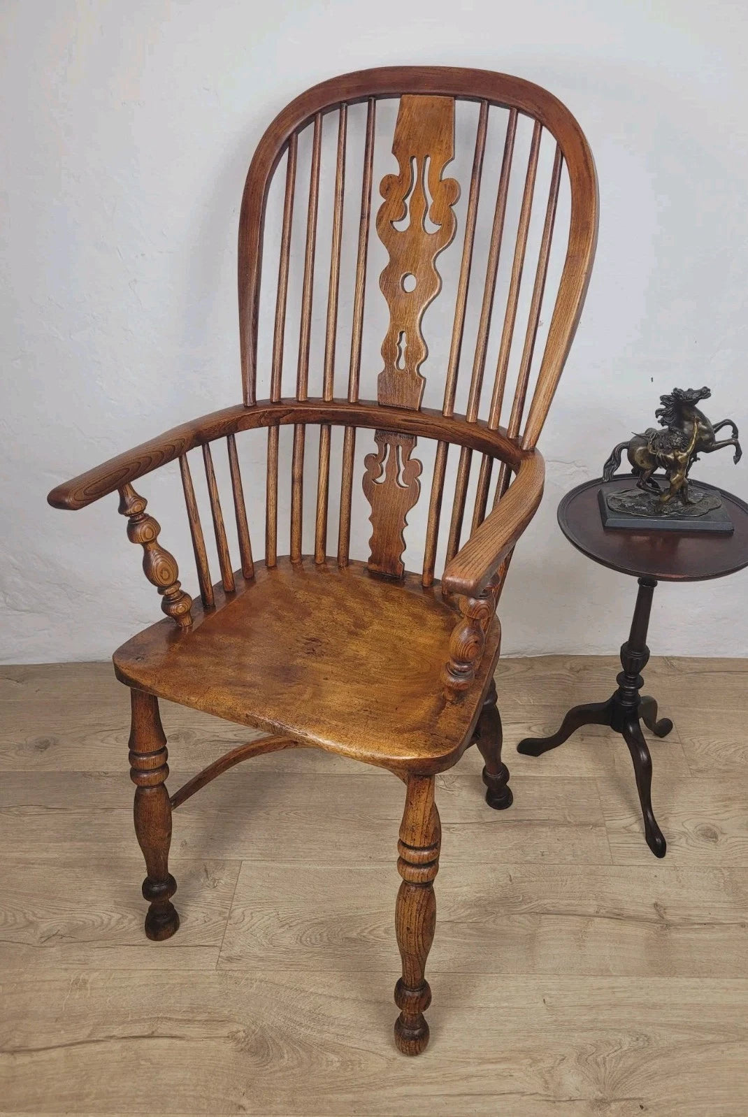 Victorian Windsor Armchair HoopBack Crinoline Stretcher 19thC Delivery Available