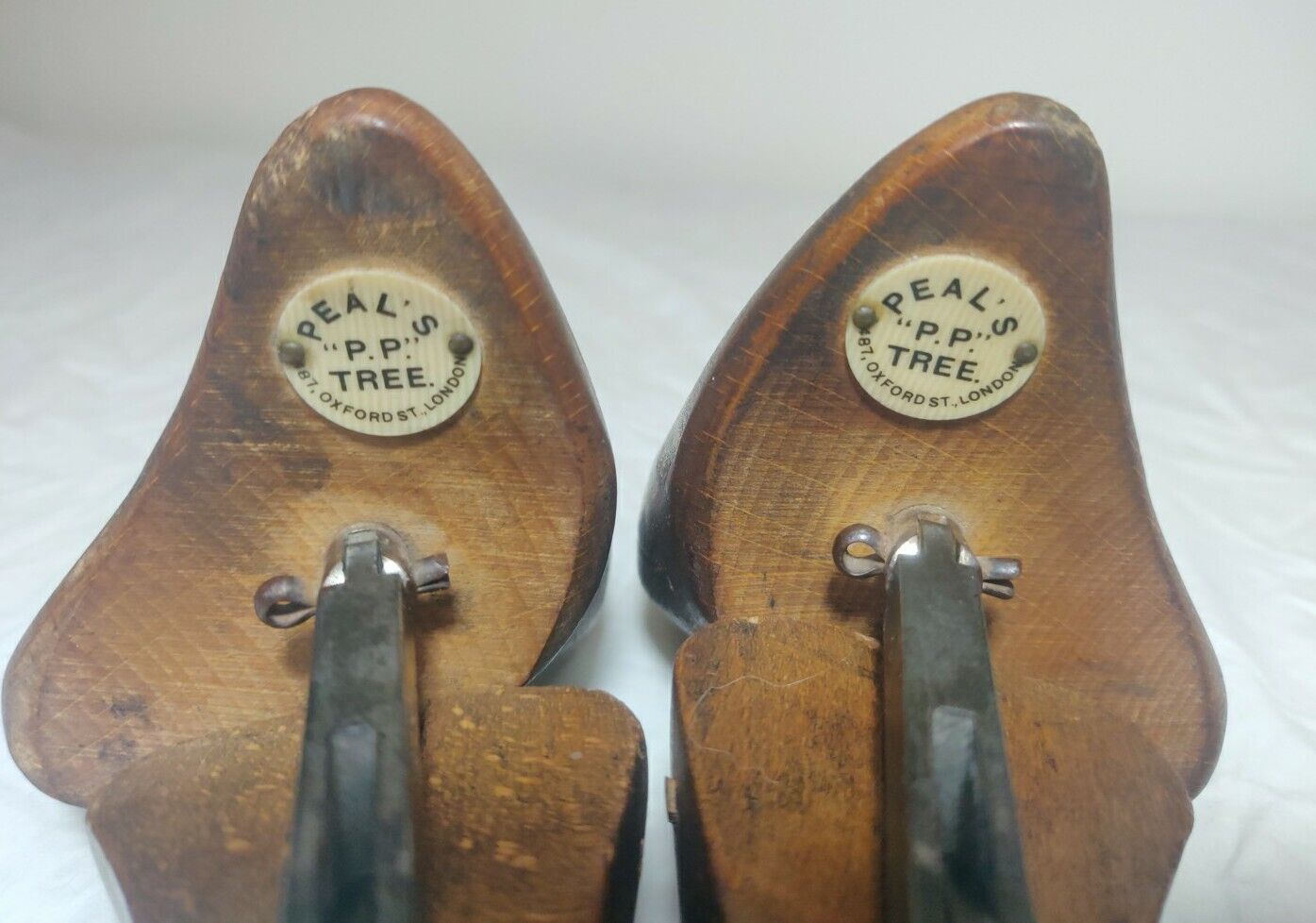 Peal's "P.P" Shoe Tree Last Set Metal Original Victorian Postage Available