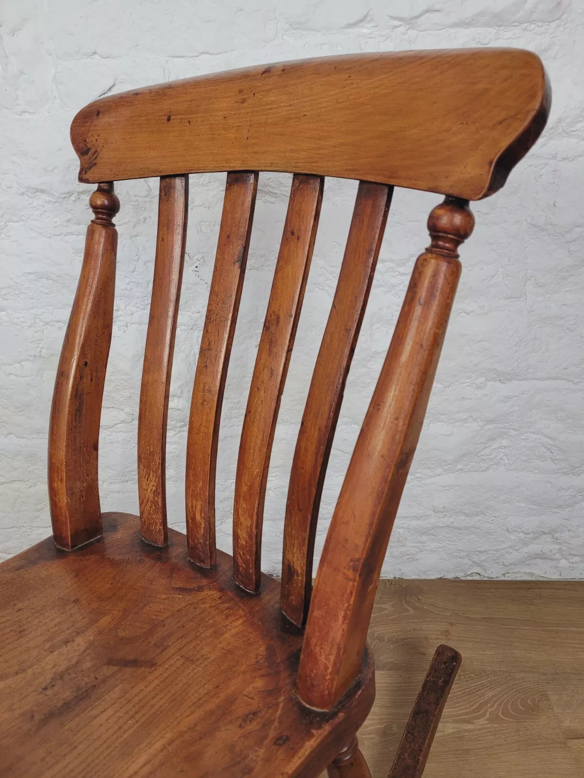Farmhouse Rocking Chair Victorian Lathe Back Country Antique Postage Available
