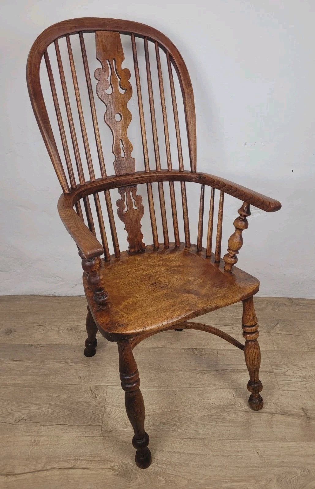 Victorian Windsor Armchair HoopBack Crinoline Stretcher 19thC Delivery Available