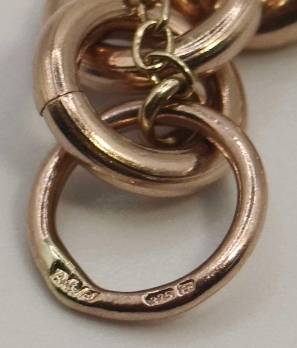 Vintage Heart Padlock Bracelet 9ct Rose Gold Curb Link Unisex Postage Available