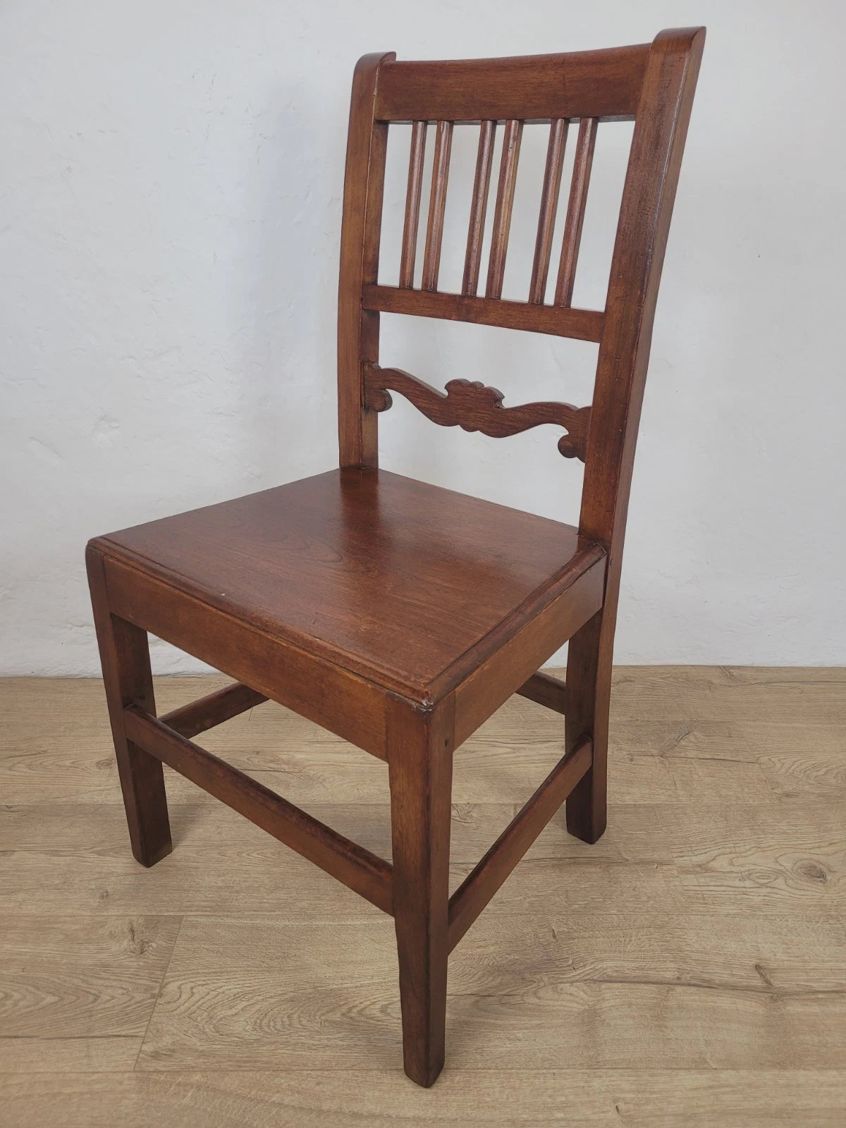 Oak Vintage Kitchen Chair Mid-20th Century 1950's Slat Back Postage Available